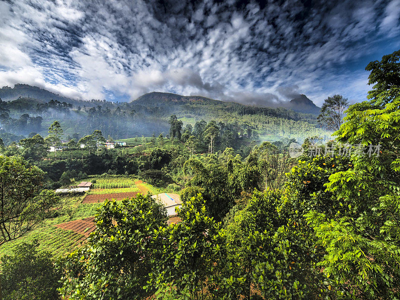 斯里兰卡的Nuwara Eliya上空，foogi的HDR